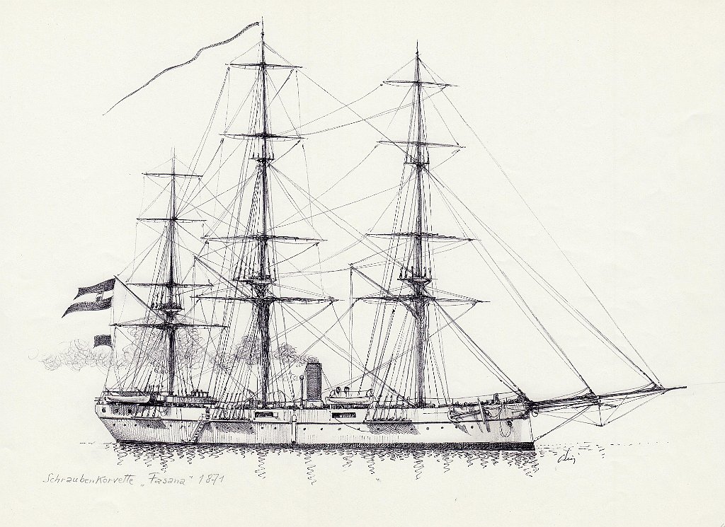 19-Schraubenkorvette 'Fasana' - 1871